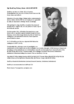 A preview of a PDF biography for Nunn, Geoffrey Sidney